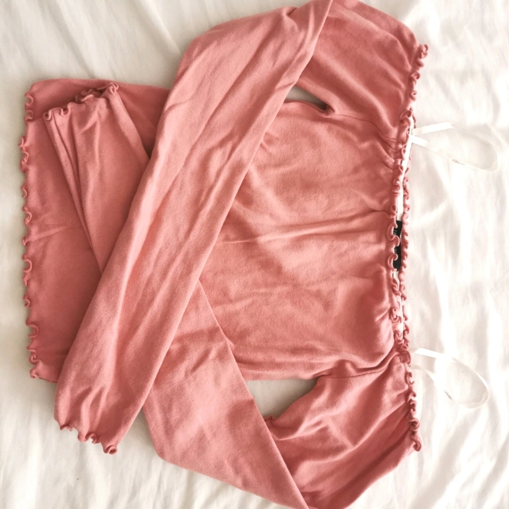 Forever 21 pink, off the shoulder top Size Small